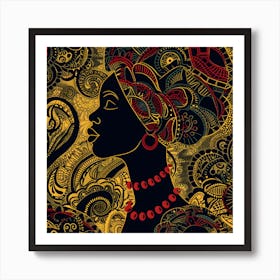 African American Queen Art Print