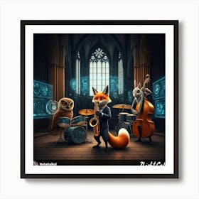 Night Fox Art Print