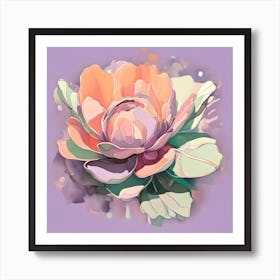 Watercolor Flower Art Print