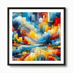 Abstract Cityscape 6 Art Print