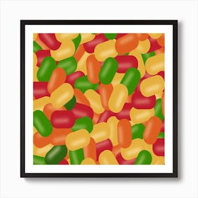 Candy Jellybeans Art Print