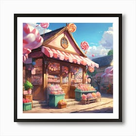 Candy Shop 1 Art Print