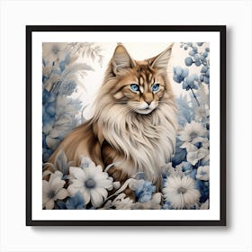 Coon Cat Art Print