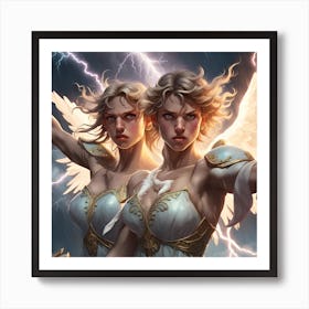 Two Angels Art Print