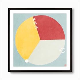 Three Parts Minimalist Mandala Poster