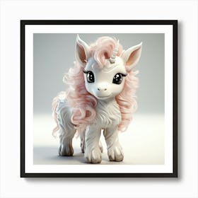 Unicorn 3d Model 20 Art Print