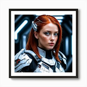 Sci-Fi Girl 5 Art Print