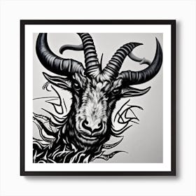 The goat knows what you’ve done Art Print