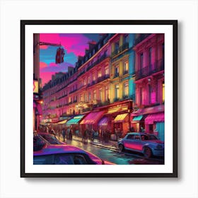 Paris At Night 1 Art Print