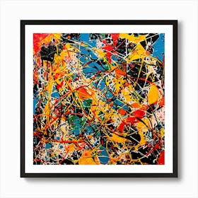 Perfect Paint Throw of Colors Art Print