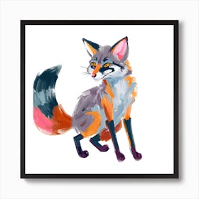 Gray Fox 03 Art Print