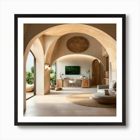 Arched Living Room 40 Art Print