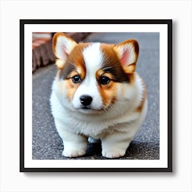 Corgi Puppy 4 Art Print