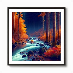 Autumn Forest 33 Art Print