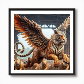 Hindu the Flying Tiger Art Print