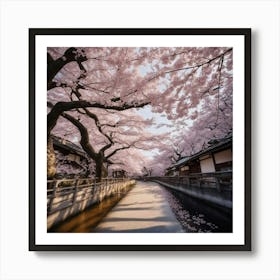 Cherry Blossoms In Kyoto 2 Art Print