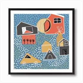 Town life Art Print