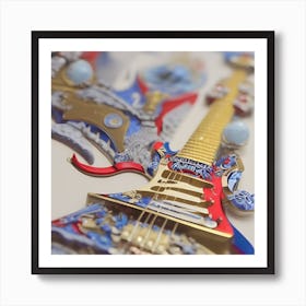 OCA DNA  The Artist’s Guitar Art Print