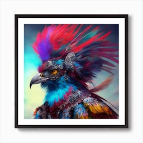 Colorful Eagle Art Print