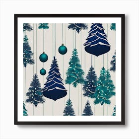 Christmas Trees Art Print