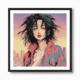 Anime Girl 3 Art Print