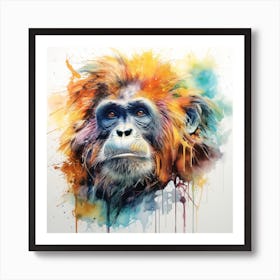 Chimpanzee 1 Art Print