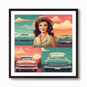 Vintage Car Collection Art Print