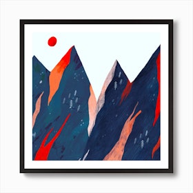 Crazy Mountains Art Print