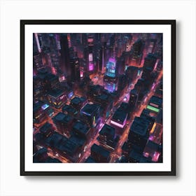 Futuristic City Art Print