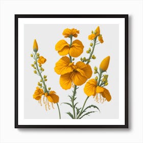 Yellow Hibiscus myluckycharm Art Print