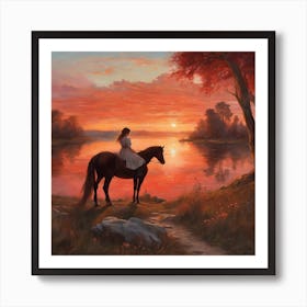 319921 An Artistic Painting Depicting A Landscapeand A V Xl 1024 V1 0 Art Print