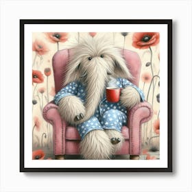 Teddy Bear In Pajamas 6 Art Print