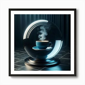 Coffee In A Glass Ball Art Print