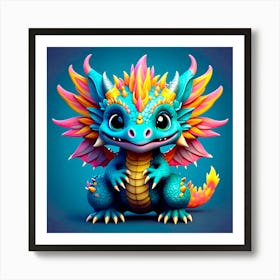 Cute Dragon Art Print