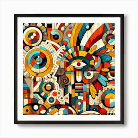 Abstract Doodle Art Art Print