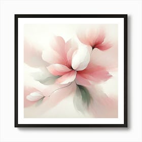 Abstract Floral Painting Art Print