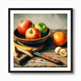 Apples And Oranges Art Print
