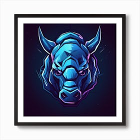 Bull Head 5 Art Print