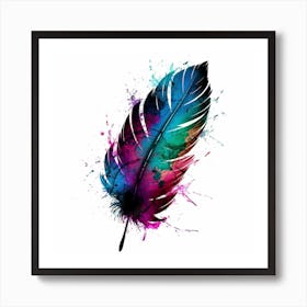 Feather Painting 1 Art Print