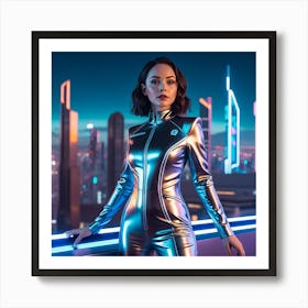 Futuristic Woman 6 Poster