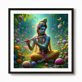 Lord Krishna 4 Art Print