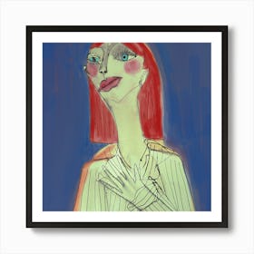 Red Haired Woman Art Print