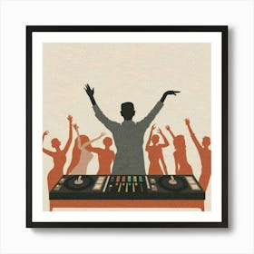 Dj Dj Dj Art Print