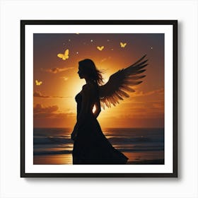 Angel With Wings 4 Art Print