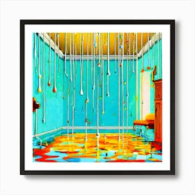 Paint Drips Art Print