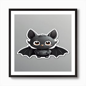 Bat Sticker Art Print