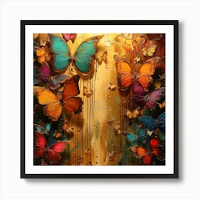 Butterflies In The Sky Art Print