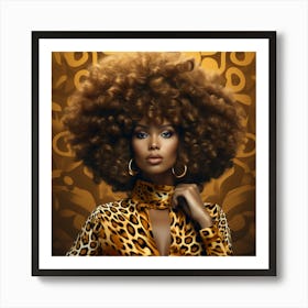 Afro Hair 7 Art Print