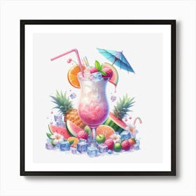 Tropical Drink Art Print