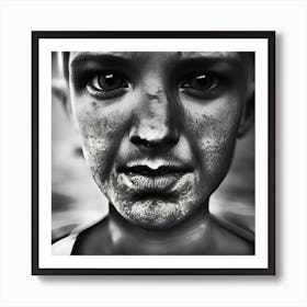 Child'S Face Art Print